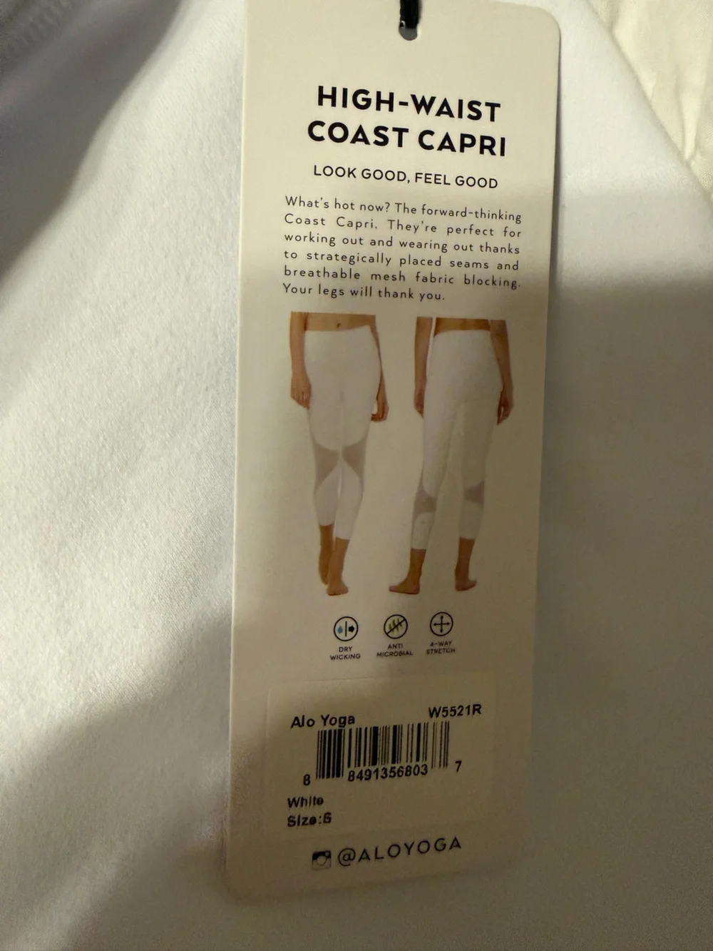 ALO Yoga White Sculpting High-Waist Leggings